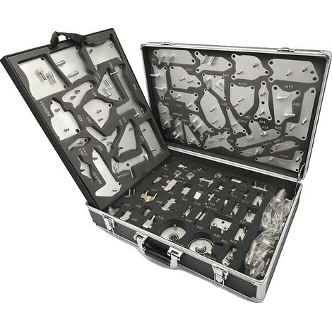 Kit adaptador para el llenado de líquido de transmisión, juego de 140 piezas, resistente a alta presión, compatible con más de 200 modelos de vehículos, diseño a prueba de fugas, versátil para servici (1/5)