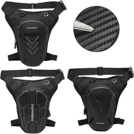 Sacoche de jambe moto résistante à l'eau, confortable et dotée d'un rangement sécurisé ( ) (1/5)