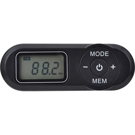 Radio FM de poche JINSERTA (64-108 MHz) - Récepteur radio portable pour le sport, mini Walkman avec écran LCD, dragonne et prise casque 3,5 mm. (1/5)