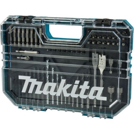 Makita E-15126 Valigetta con set di punte e inserti per trapano 75 Pz.