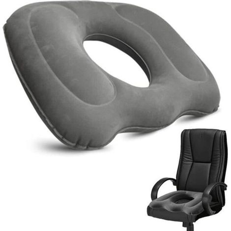 Coussin Orthopédique Gonflable - Noname - Bureau - Soulagement Douleurs Coccyx - Pliable - Confortable (1/2)