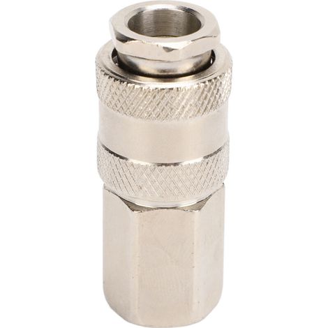 Raccordo femmina NPT da 1/4 di pollice, in acciaio, stile M, universale, raccordo industriale per tubo flessibile dell'aria per compressore -Crezuo