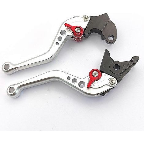 Il convient à une infinité de modifications pour la moto VOGE300R, poignées courtes, freins à deux doigts, biellettes de direction avec klaxon, poignées de réglage du guidon (argent) (1/5)