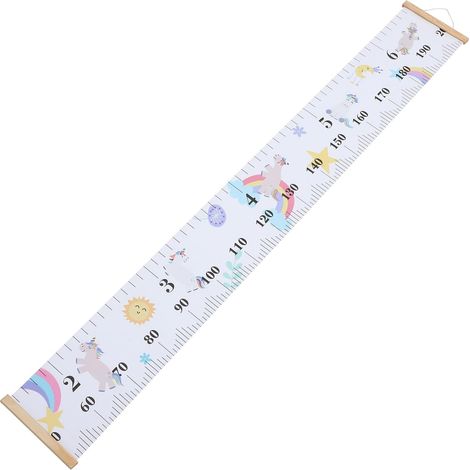 Toise Abaodam à motif animalier, règle en bois pour mesurer la (1/5)