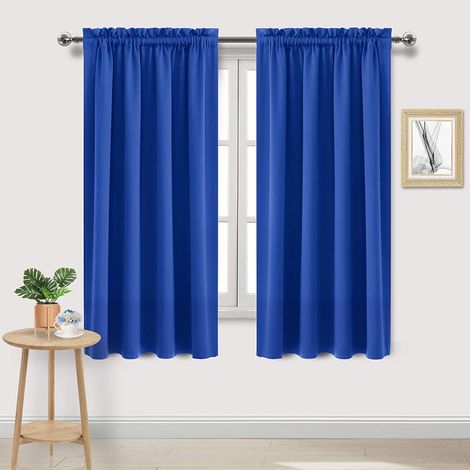 Rideau Occultant - Isolation Thermique et Phonique - Pour Chambre et Séjour - 96 x 137 cm - Noir - 1 Pièce (1/4)