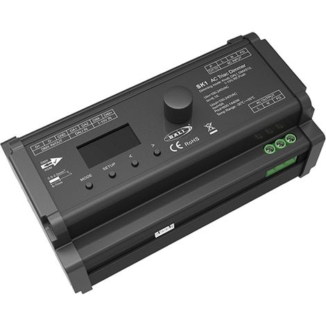 Controller regolatore OLED 5 in 1 multiprotocollo DMX/DALI/1-10V compatibile con pulsante e telecomando RF SKYDANCE SK1 Nero (1/3)