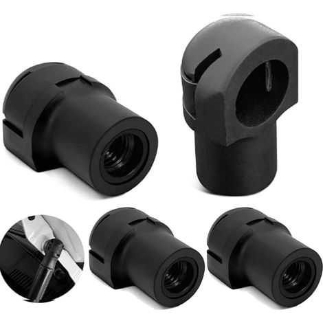 4 Pièces Embout pour Vérin à Gaz M6 - Raccord de Ressort Pneumatique pour Tête à Bille 10,5mm - Adaptateur de Remplacement pour Coffre, Hayon, Capot, Camping-Car et Bateau (1/5)