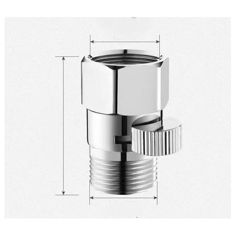 Shower switch, shower head hose adapter, tap diverter, 1/2 compression stop valve. (1/5)