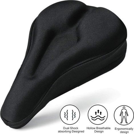 Housse de selle en gel pour vélo, housse de selle de vélo, housse en gel pour selles de vélo de route, VTT, protection de selle pour selle de vélo (1/5)