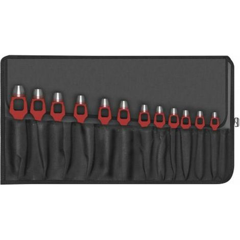 Set di 10 perforatrici PAFFRATH, misure da 3 a 25 mm, forma A. (1/3)