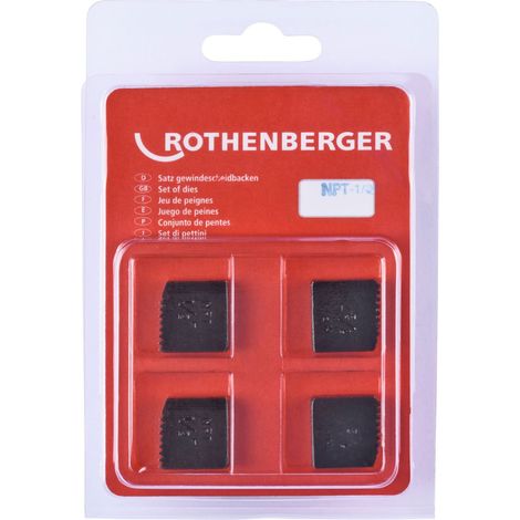 ROTHENBERGER SC Schneidbacken, NPT, 1/2&quot, 4 Stück - 070918X