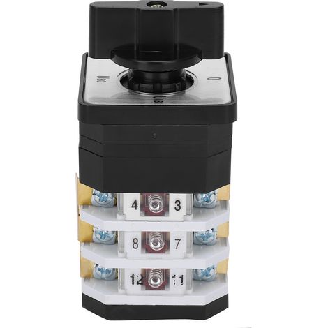 Commutateur rotatif électrique universel LW12D-16YH3/3 220-380V 16A 4 positions (1/5)