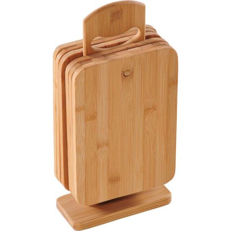 Kesper Lot de 6 planches de cuisine en bambou