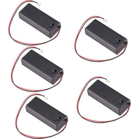 5 pièces 3 V AAA Support de batterie Compartiment des piles Couvercle de la batterie avec interrupteur marche/arrêt et Fil PH2.0JST Connecteur Mâle pour BBC (1/5)