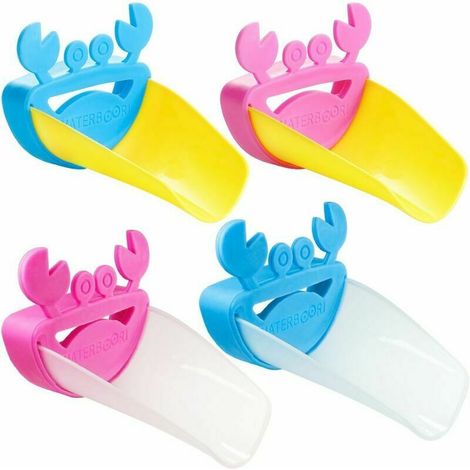 RHG Lot de 4 rallonges de robinet pour évier, rallonge de robinet sûre et liquide de (1/5)