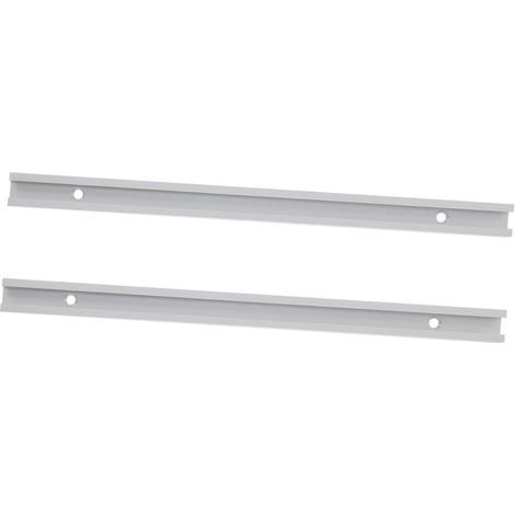 2 pièces Rail T Aluminium pour Menuiserie Lot de Rails T à Rainure Ouverte Profilé Aluminium Résistant et Facile à Installer pour Fixation et Accessoires (1/4)