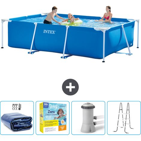 Intex Piscina con struttura Rettangolare - 300x200x75 cm - 7-pezzi  SCB13