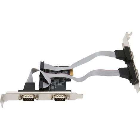 Carte d'extension PCI Express X1 vers 4 ports série RS232 - Carte adaptatrice pour applications étendues (1/5)