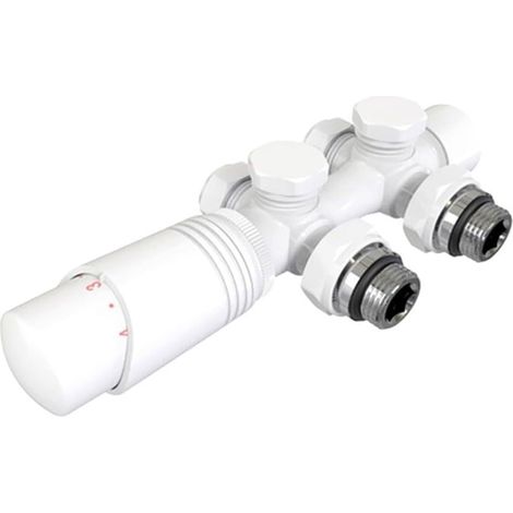 Kit multibloc pour raccord de radiateur avec thermostat, robinet, (1/5)