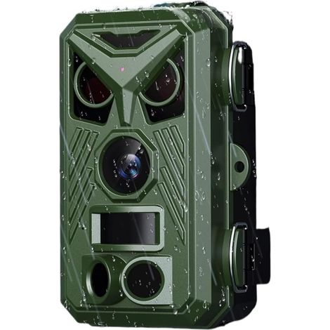 Caméra Faune Sauvage Caméra De Chasse Et Suivi des Sentiers 4K, 0.8S, Déclencheur Activé par Le Mouvement, 2. Pouces IPS, Vision Nocturne, Étanche IP66, for Repérage en Plein Air Fiable Précise (1/5)