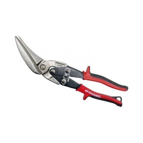 Jouanel – Cisaille à tôle démultipliée coupe à gauche – Lames micro dentelées pour inox et acier – Longueur de lame 250mm – Résistance à la torsion élevée (1/5)