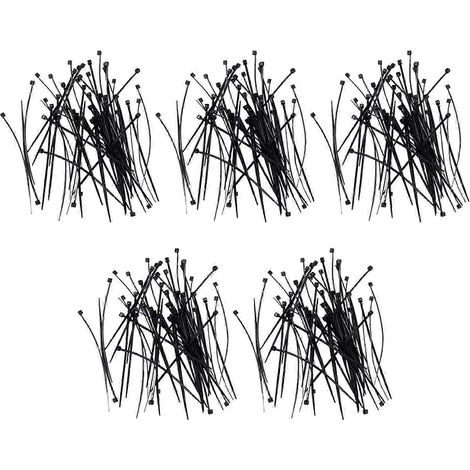 Colliers de serrage pour câbles, 100 x 2,5 mm, noirs, 250 pièces. (fdq) (1/5)