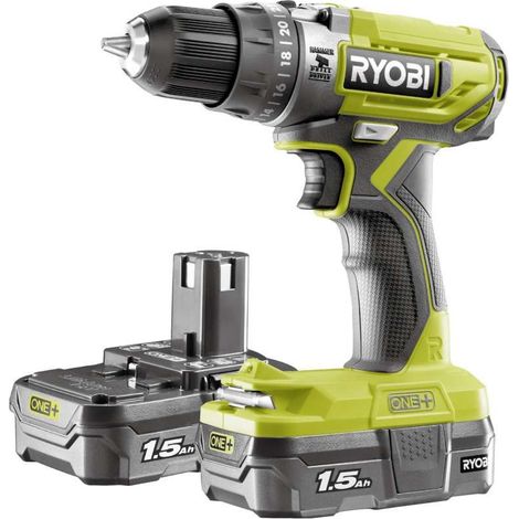 Ryobi Trapano A Percussione Compatto 18V Con 2 Batterie A Litio 18V 1.5 Ah (1/10)