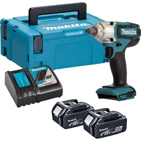 Makita DTW190RMJ 18V LXT Cordless 1/2" Impact Wrench - 2x 4Ah Batteries, Charger &amp Makpac 2 Case