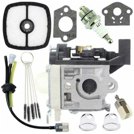 CARBURORTEUR CARB Reconstruction de tuyaux de Carburant et d'ampoules d'amorçage pour Zama RB-K94 Kit de carburateur Echo SRM-265 SRM-265ES Tondeleur (Color : Silver-1 Set Carburetor)