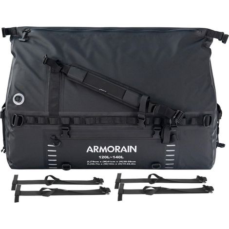 Wasserdichte Reisetasche 120-140L mit Tragegurt für Motorrad, Auto, Camping (1/5)