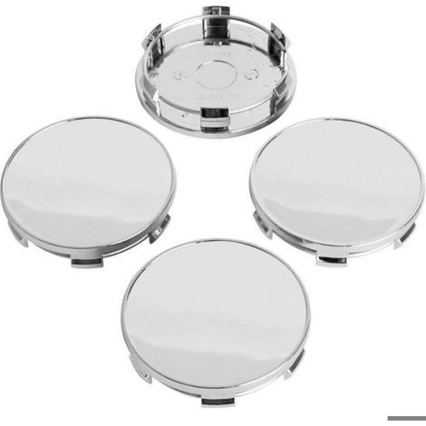 Cache moyeux - ZOR® - 69 mm - Lot de 4 - Chrome - Extérieur 68 mm - Intérieur 65 mm - Compatible BMW - Séries 1 à Z (1/4)