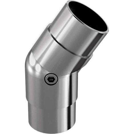 Giunto inox regolabile per corrimano in legno