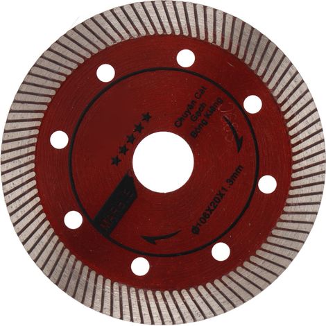 Disque de coupe circulaire diamanté 107 mm 72 dents pour béton, carrelage et granit (1/5)