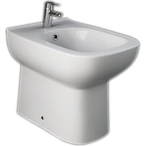 BIDET RIVER IN CERAMICA BIANCA A TERRA