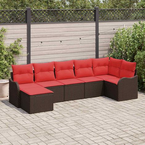 Teenpull – Gartensofa-set Braun Poly-Rattan (1/5)