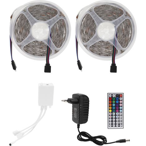 Kit de ruban LED RGBW pour éclairage doux, idéal pour la décoration de chambres, fêtes et autres événements (UE 100-240 V). (1/5)