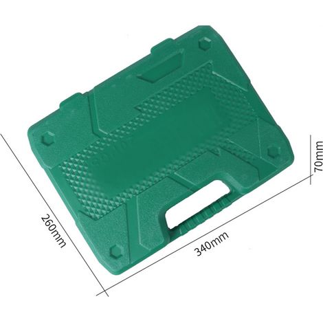 Ensemble de 20 douilles en acier pour clé électrique 1/2 pouce, multifonctionnel et pratique, avec boîte de rangement.