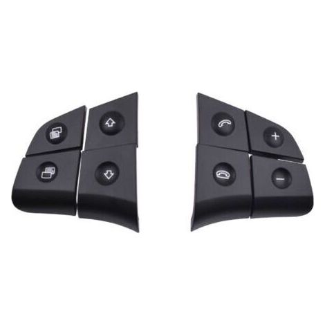 Boutons de commande au volant de remplacement pour Mercedes-Benz Classe W164, W245, W251, ML, GL et BR - Noir