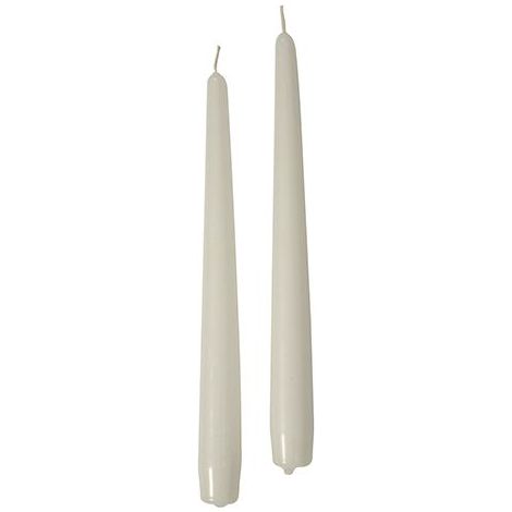 Cereria Di Giorgio Candele Coniche Ø 2,2 cm H. 30 cm (12 pz) - Panna