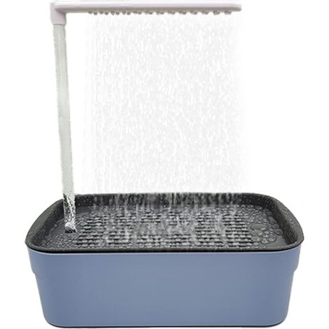 Bain d'oiseaux rechargeable – Baignoire pour perroquet Douche automatique pour perruches, baignoire silencieuse avec robinet de circulation, accessoires de bain pour inséparables, pinsons, perruches