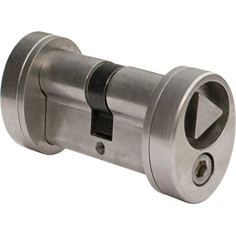Cylindre de serrure 30x30mm – Triangle de pompier 14mm affleurant – Acier inoxydable – Adaptable sur serrures Locinox (1/2)