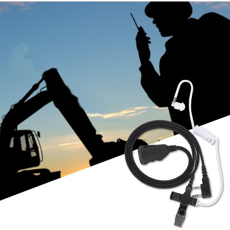 Émetteur-récepteur audio 2 broches avec microphone intégré et conduit d'air - Contrôle de volume réglable (1/2)
