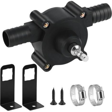 Mini pompe de forage électrique portable avec fonction auto-amorçante, vitesse de pompage rapide pour moteurs diesel, huile, liquide et eau, robuste pompe de transfert (1/5)