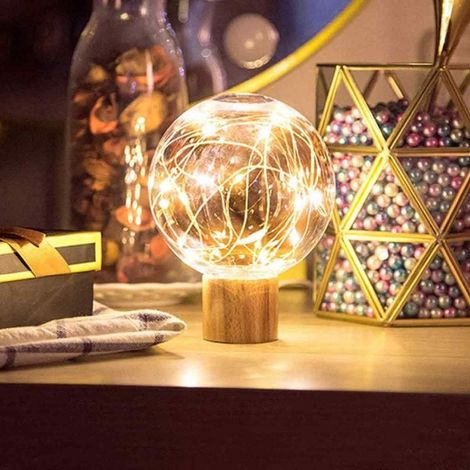 Dekorative Glühbirnen – dekorative Lichter, gerichtete Holzleuchten, USB-betriebener LED-Streifen (1/5)