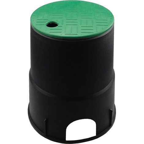 Coperchio per scatola valvola ICV da 6 pollici – impianto di irrigazione automatico – giardino/prato sotterraneo – verde/nero