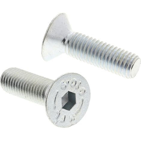 Vis à six pans creux, M10 x 35mm, tête Vis fraisée à tête creuse hexagonale, en Acier ( Prix pour Sachet de 50 )
