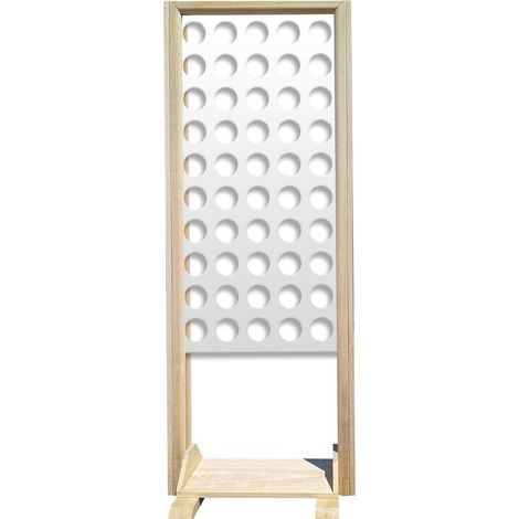 FORI MEDI - Paravent modulable - 70x190 cm - en bois et PVC - Couleur : blanc
