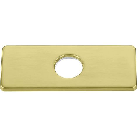 1PC or Plaque de trou d'évier de cuisine pour robinet de salle de bain, lavabo, rosace de robinet en nickel brossé (1/5)