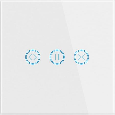 Rideau électrique commutateur - Télécommande sans fil & commande vocale - Minuterie - Pour porte de garage volet roulant intelligent (Blanc)