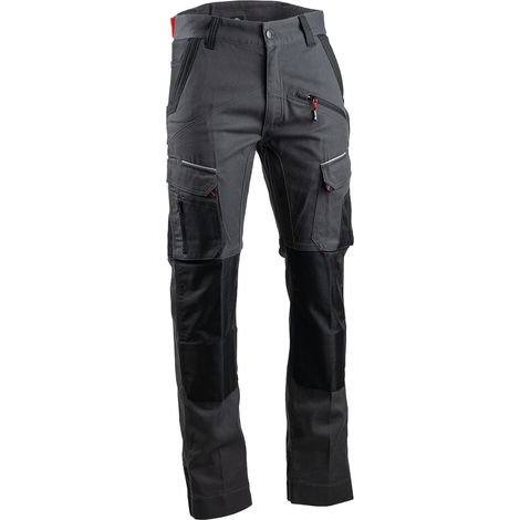 Pantalon COSMOS coton polyester gris noir taille 54 – LMA LEBEURRE - 1806-54